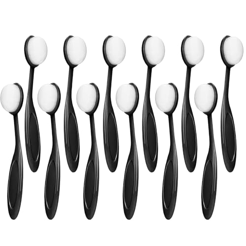 6 Pack Ink Blending Brushes for Crafting Stencil Brushes, Tool for Stamping Scrapbooking, Card Making Ink Blending for Crafter (Size 4, Black Handles) - color: 6 Black Color