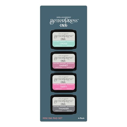 Spellbinders BetterPress Letterpress Ink Pad & Reinkers Bundle (Jet Set) - color: Jet Set