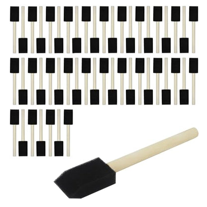 50pcs 1" Foam Brush with High Density Foam, Sponge Brush for Small Project - size: 1inch 50pcs