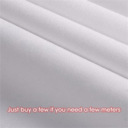Paint Canvases Panel 2 Rolls Cotton Canvas, 5M White for Oil Acrylic Painting(0.27x5m) - color: 0.27x5m