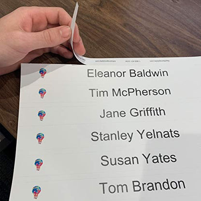 Perforated Paper Nameplate Inserts, Pack of 20 (10" x 1") - color: White, size: 10"X1"
