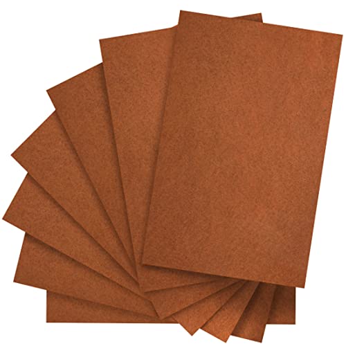 IOOLEEM Brown Felt Sheets, 30pcs 7"x11.3"（Close to A4 Size - 18x28.5 cm Pre-Cut Felt Sheet for Crafts, Craft Felt Fabric Sheets, Sewing Felt Rectangle for Patchwork. - color: Brown, size: Plain 7x11.3 inches (18x28.5cm)