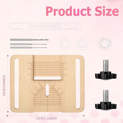 Polymer Clay Earring Hole Drill Guide Tool, Precision Drilling Guide for Polymer Clay Jewelry Earring Making Tools & Clay Craft Accessories