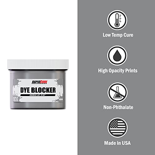 Rapid Cure® Screen Printing Ink Dye Blocker (Quart - 32oz.) - Plastisol Ink for Screen Printing, Fast Curing Fabric Paint - Screen Print Direct®, USA Made - color: Dye Blocker, size: 32 fl oz