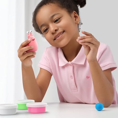 HEY CLAY Set - Colourful Modeling Air Dry Clay Kit for Kids 15 cans and Sculpting Tools with Fun Interactive Instructions App - Children 3+ (Bugs) - style: Bugs