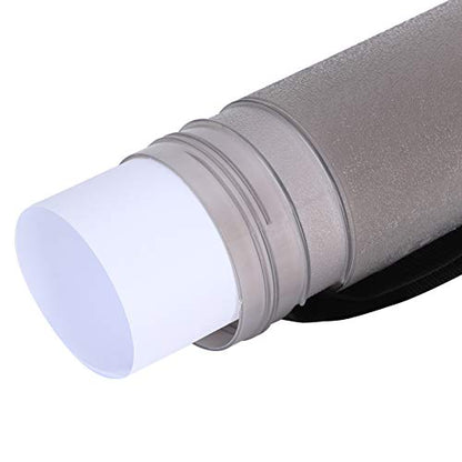 Telescopic Drawing Tube Plastic Storage Case with Flip Cover for Posters Maps Documents Art Supplies (Dark Gray) - color: Dark Gray