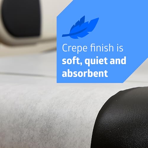Medline Medical Exam White Crepe Table Paper, 20" x 125' and Durable for Healthcare Needs, Case of 12 Rolls - size: 20 inches x 125 feet, Case of 12 Rolls