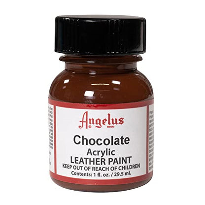 Angelus Acrylic Leather Paint, 1 Fl Oz (Pack of 1), Chocolate - color: Chocolate, size: 1 Fl Oz (Pack of 1)