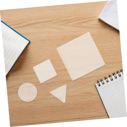 SAFIGLE 4pcs Gel Printing Plate Set for Art Printing and Printmaking, 8mm Reusable Gel Press Plates for Mixed Media, Scrapbooking, and Crafting Supplies