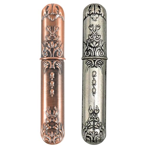 Generic 2pcs Needle Storage Organizer: Vintage Metal Box for Sewing Tools and Embroidery Needle Hand Crafts - Portable Holder for Travel and Home