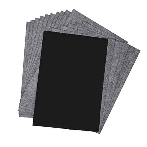 100 Sheets Black Carbon Transfer Paper Graphite Transfer Tracing Paper for Wood Paper Canvas Tracing Writing Drawing (Black)