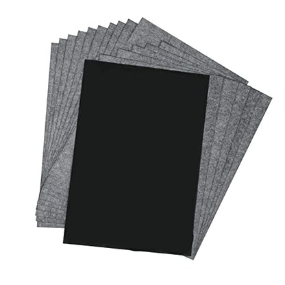 100 Sheets Black Carbon Transfer Paper Graphite Transfer Tracing Paper for Wood Paper Canvas Tracing Writing Drawing (Black)