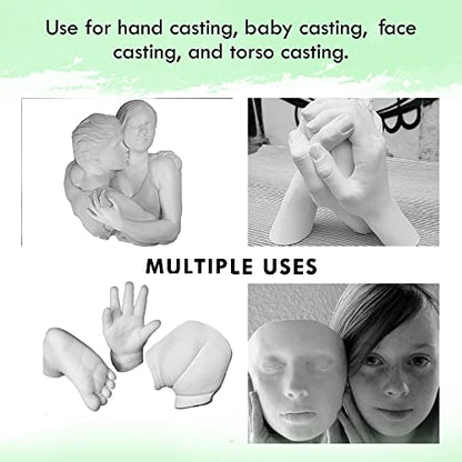 LifeMold Alginate Molding Powder for Hand Casting, Life Casting, Baby Molding Kit, Couples Casting - Non-Toxic Casting - 1lb (454g)