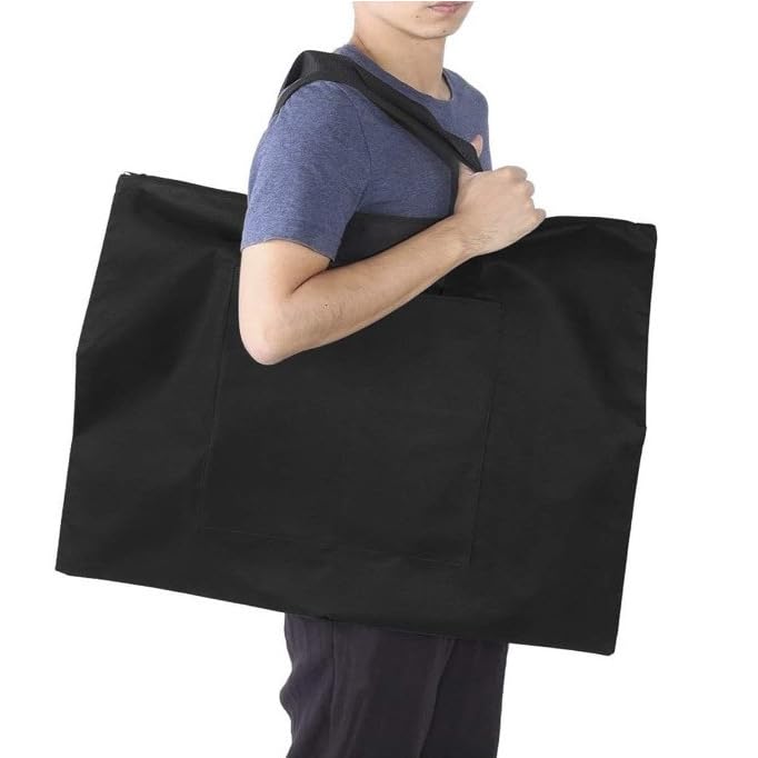 A2 Artist Portfolio Bag Large Waterproof Portfolio Case Portable Drawing Painting Board Bag Foldable Sketching Artwork Tote Bag 4K 8K Sketchpad Canvas Handbag Poster Art Supplies Storage Folder