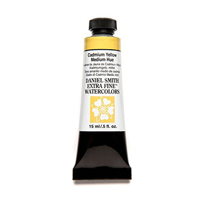 Daniel Smith Extra Fine Watercolor 15ml Paint Tube, Cadmium Yellow Medium Hue (284600184), 0.5 Fl Oz (Pack of 1) - color: Cadmium Yellow Medium Hue