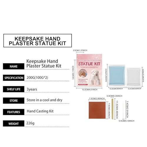 Casting Resin Powder, Eco Friendly Craft Material, Hand Sculpture Clay with Quick Setting Action, Mold Making Plaster for Decor Projects, DIY Art Powder with Fine Texture, Couples Beginners Use