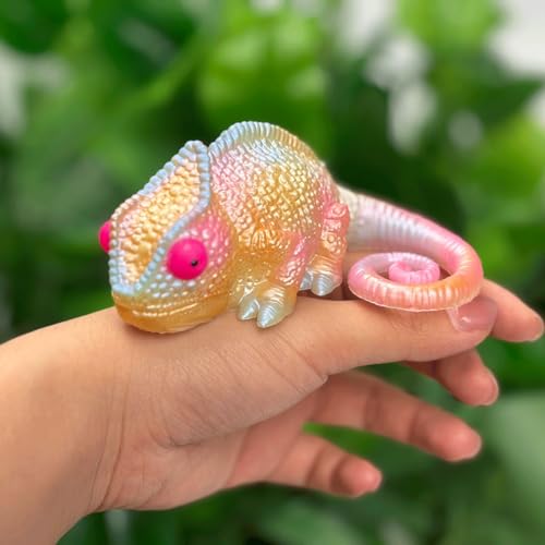 Lizard Resin Silicone Mold Chameleon Animal Epoxy Casting Kit Palm Size - color: Chameleon