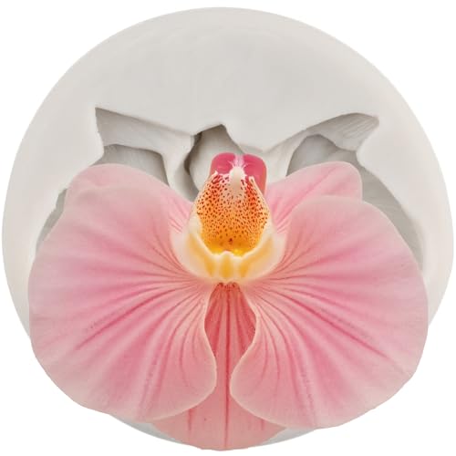 Flower Polymer Clay Molds Orchid Flower Silicone Mold for DIY Crafts Epoxy Resin Casting Air Dry Polymer Clay Plaster Jewelry Making - color: Style L