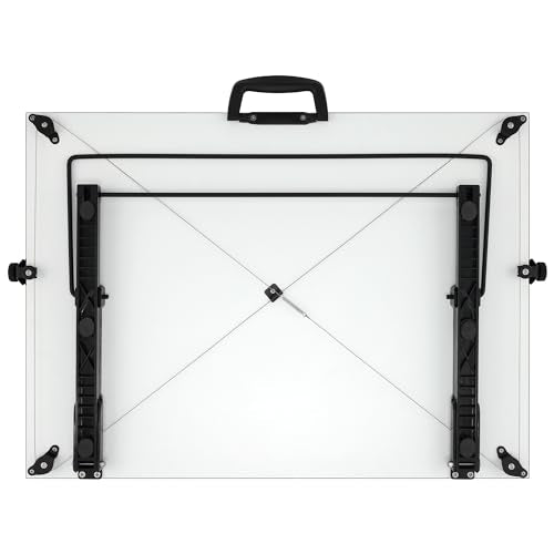 Acurit Multi-Angled 20”x26” PXB Drawing Board for Artists and Designers - Portable Tabletop Workspace, Drawing, Sketching, Drafting, Painting - Portable Laminated Surface w/Ruler & Parallel Motion Bar - size: 20x26"