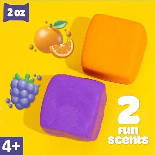 Play-Doh Scented Air Dry Clay, 2-Pack Halloween Bundle, 1 Purple Grape, 1 Orange, Goodie Bag Stuffers, Art Supplies, Arts and Crafts for Kids, Craft Supplies, Toddler Party Favors - color: Halloween