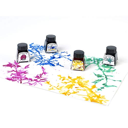Winsor & Newton Drawing Ink, 14ml Bottle, Liquid Indian Ink - color: Liquid Indian Ink, style: 14ml Bottle