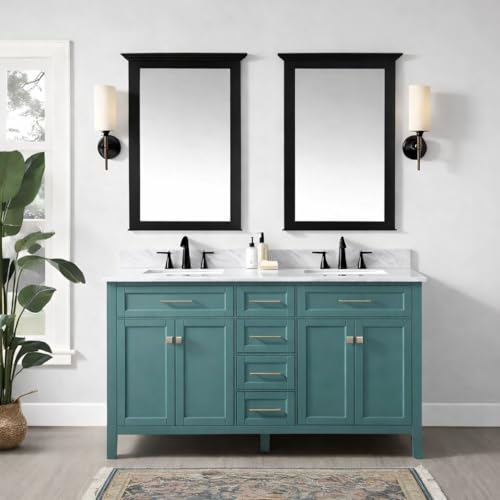 ALL-IN-ONE Paint by Heirloom Traditions, Amalfi (Agua Blue), Quart - Durable cabinet and furniture paint. Built in primer and top coat, no sanding needed. Includes our 30 featured color card. - color: Amalfi, size: 32 Fl Oz (Pack of 1)