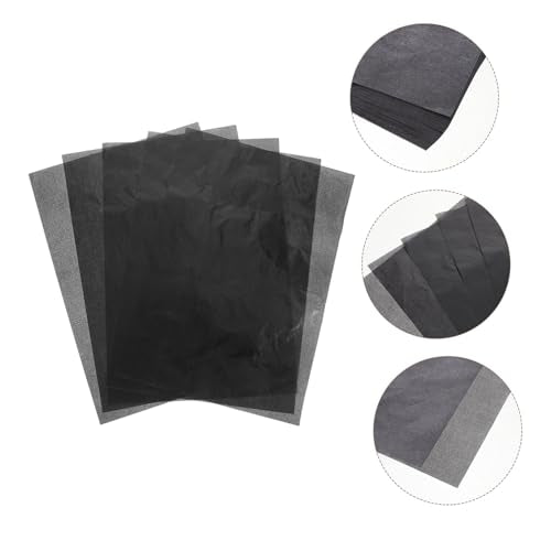 Angoily 50sheets Carbon Transfer Paper Black Graphite Tracing Sheet for Accurate Drawing Art Projects and Education Compatible with Various Tools for Clear Copying