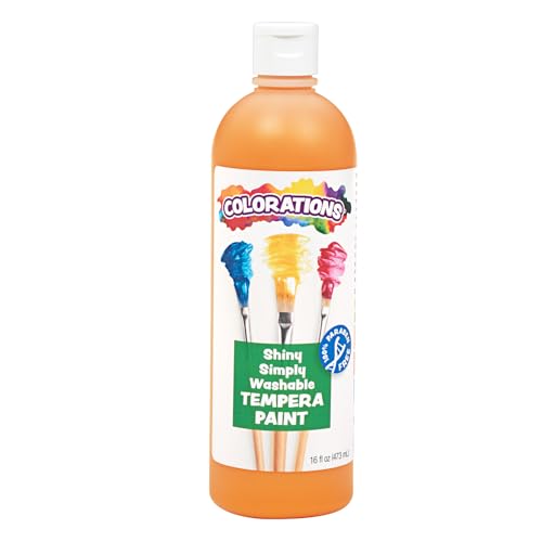 Colorations Simply Shiny Washable Tempera, Orange - 16 oz. - color: Orange