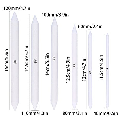 Srliya Blending Stumps and Tortillions Set Drawing Tools with 2pcs Sandpaper for Sketching