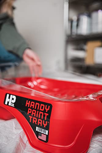 Handy Paint Tray, Deep-Well Design Holds Up to a Gallon of Paint or Stain, Sturdy Handles on Both Ends, Integrated Magnetic Brush Holder - size: Deep Well Tray
