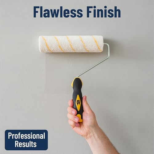Bates- Paint Roller Kit, 19 pcs, Roller Set with Microfiber Sleeves & Frame | for Walls, Cabinets, Interior and Exterior Painting - style: Microfiber 9", 4", 11 pcs