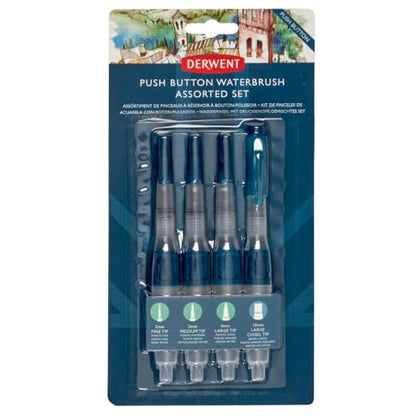 Derwent Push Button Waterbrush Assorted Set (2305816) - style: Assorted Set