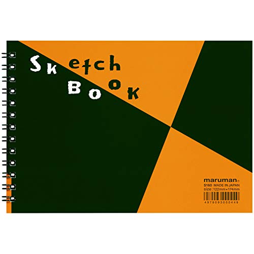 Maruman ZUAN Sketchbook 4.8 x 6.85 Inches (B6), Unruled, 24 pages (S160) - size: B6, style: SKETCHBOOK
