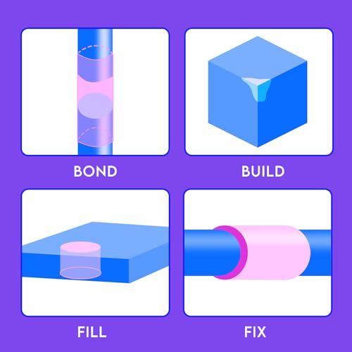 EDSRDXS 10ml UV Welding Resin Bonding Glue Kit with 3W UV Light | Bonds glass, metal & plastics. Clear weld for home repairs. Thin tube for precise drops.