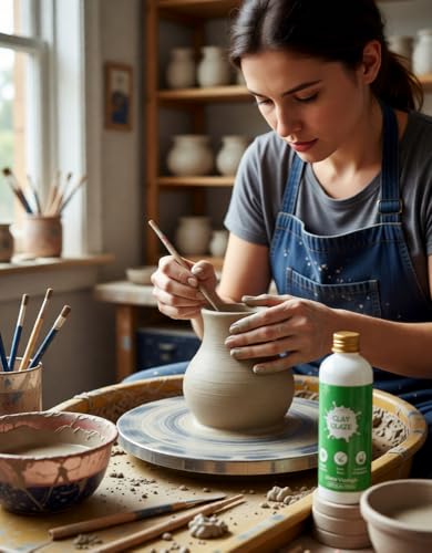 Air Dry Clay Glaze, 120ml Matte Finish, Prevent Clay Cracking, Scratch Resistant, Waterproof & Dustproof, for Crafts, Ceramics, Wood, Clay Sealant with Brush & Measuring Cup (4fl oz Matte) - color: Matte