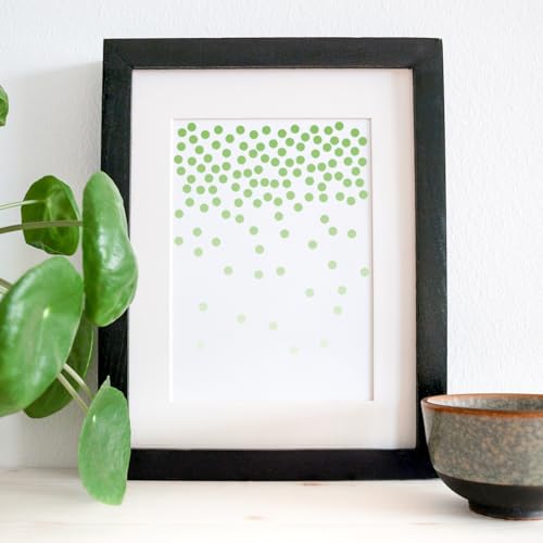 JarThenaAMCS 16Pcs Circle Stencils Round Polka Dot Templates Stencils Reusable Plastic Drawing Painting Template for DIY Art Craft Painting on Wood - style: Circle