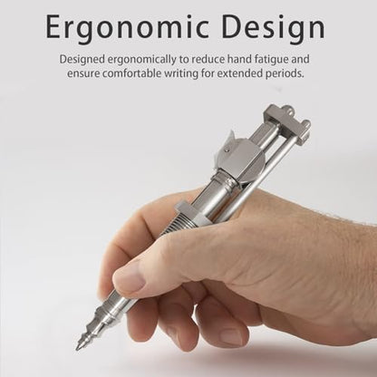 Dr. Metalleung Tactical Ballpoint Pen: Click Stainless Steel Retractable EDC Heavy Pen - Refillable, Designed for Smooth Office Writing & Gifts - style: Mechanical click pen