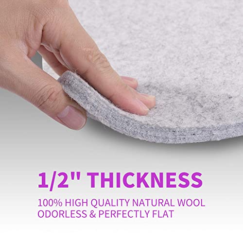 Rdutuok 24x17 Inches Wool Pressing Mat for Quilting Ironing Pad Easy Press Wooly Felted Iron Board for Retains Heat, Great for Quilting & Sewing Projects - size: 17" x 24"