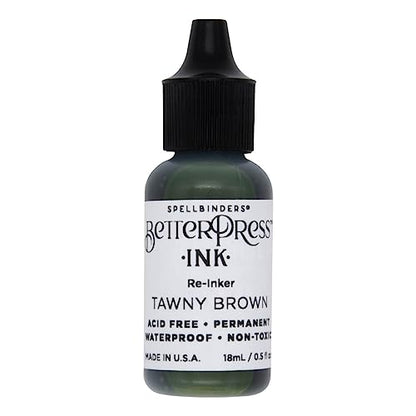 Spellbinders BetterPress Letterpress Ink Pad & Reinkers Bundle (Nature) - color: Nature