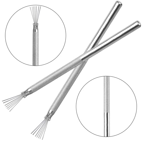 2 PCS Clay Scoring Tools, Stainless Steel Pottery Tool Polymer Clay Tools | Air Dry Clay Tools for Texturing Sculpting
