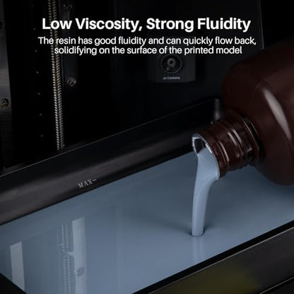 ELEGOO ABS-Like Resin 3.0 Pro, Higher Scratch-Resistance 3D Printing Photopolymer Resin, 405nm UV Resin for MSLA/DLP/LCD Printers Fast Curing High Precision Non-Brittle, Beige 2000g - color: Beige, size: L-2000g