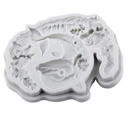 Dolphin Polymer Clay Molds Dolphin Silicone Resin Mold for DIY Crafts Epoxy Resin Casting Air Dry Polymer Clay Plaster Jewelry Making - color: Style L