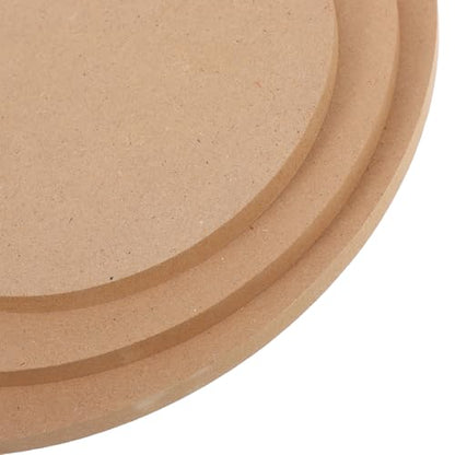 jojofuny 3pcs Pottery Press Molds Ceramic Molds for Handbuilding Clay Wooden Pottery Tools Set 15+20+25cm Suitable for Ceramic Drying and Wheel Base Crafting