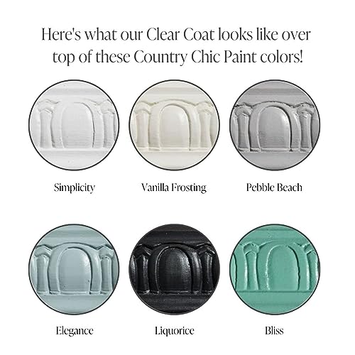 Clear Coat Quart (32oz) - Eco-Friendly Clear Satin Sheen Top Coat for Chalk Style Wood Furniture Paint, Non-Yellowing Waterproof Finish, Easy Application - size: 32 Ounce (Pack of 1)