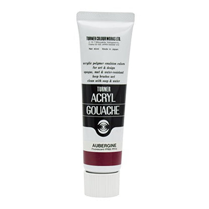Turner Colour Works Acryl Gouache Artist Acrylic Paint - Single 40 ml Tube - Aubergine - color: Aubergine, style: 40ml