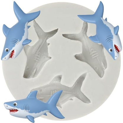 Sea Animal Polymer Clay Mold Shark Silicone Molds for DIY Crafts Air Dry Plaster Polymer Clay Epoxy Resin Casting Jewelry Making - color: Style A