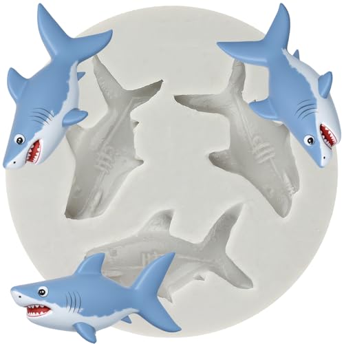 Sea Animal Polymer Clay Mold Shark Silicone Molds for DIY Crafts Air Dry Plaster Polymer Clay Epoxy Resin Casting Jewelry Making - color: Style A
