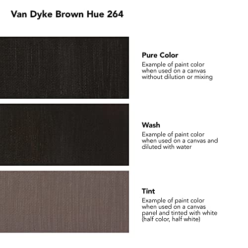 Daler Rowney Georgian Water Mixable Oil Paint Vandyke Brown Hue 37ml Tube - Art Paints for Canvas Paper and More - Oil Painting Supplies for Artists and Students - Artist Oil Paint for Any Skill Set