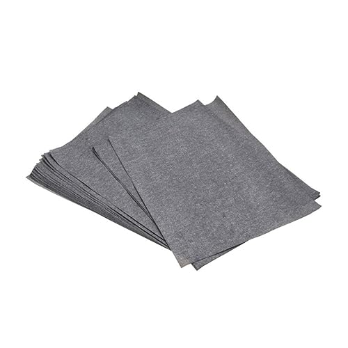 Veemoon Graphite Transfer Paper 25 Sheets Gray and Black Carbon Tracing Paper for Artists Drawing and Sketching Projects