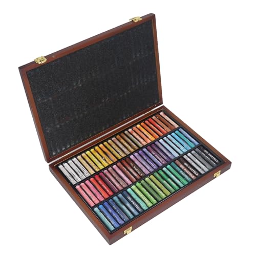 72 Color Oil Pastels Set - Soft Oil Yons for Artists, Strong Adhesion, Multipurpose Drawing & Ting, Portable with Carrying Case, for Kids & Adults